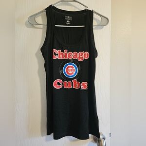 Womens Chicago Cubs Black Tank Top